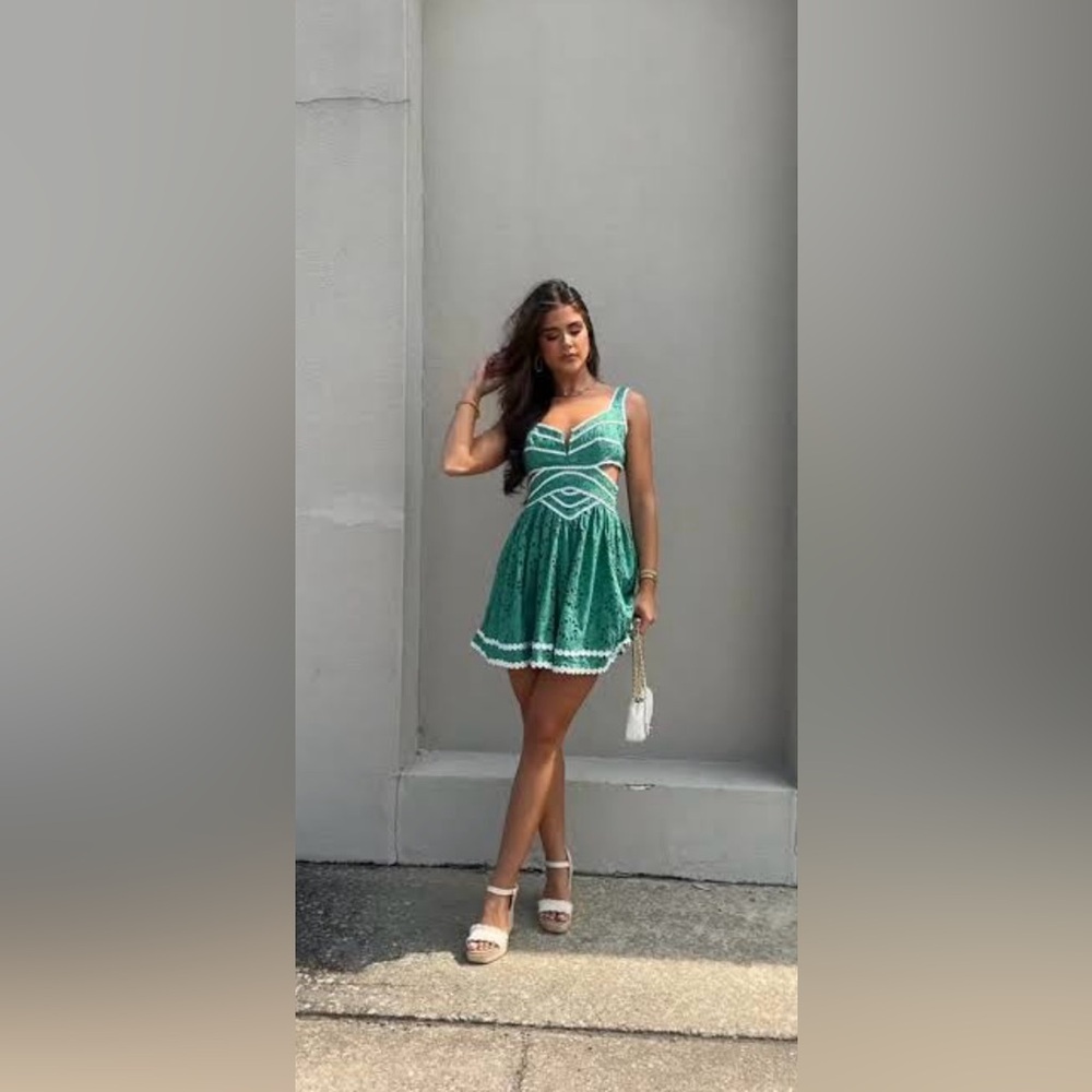 Sicilian Sunset Dress in Jade